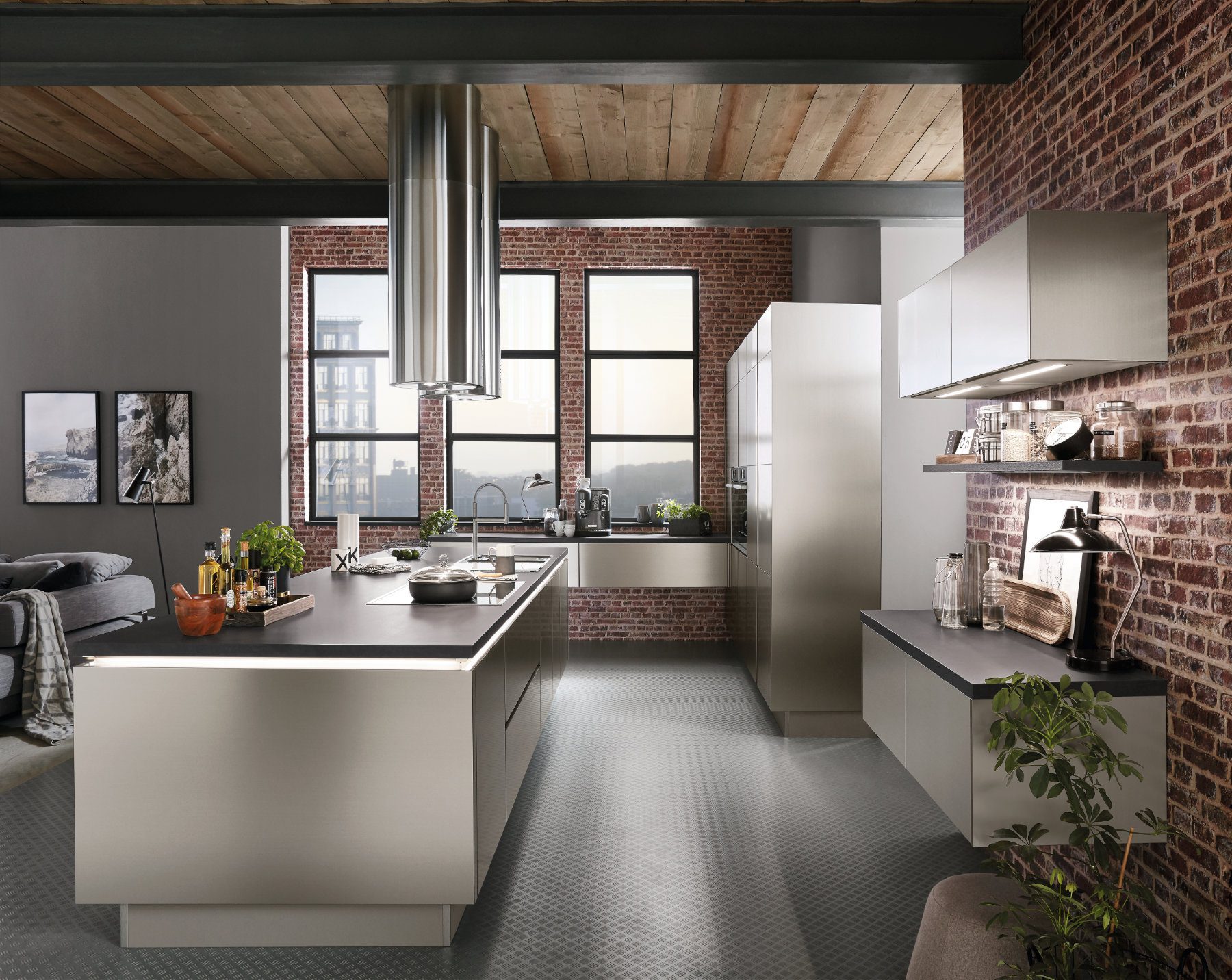 Nobilia Metallic Handleless Kitchen 1 | Lead Wolf, Peterborough